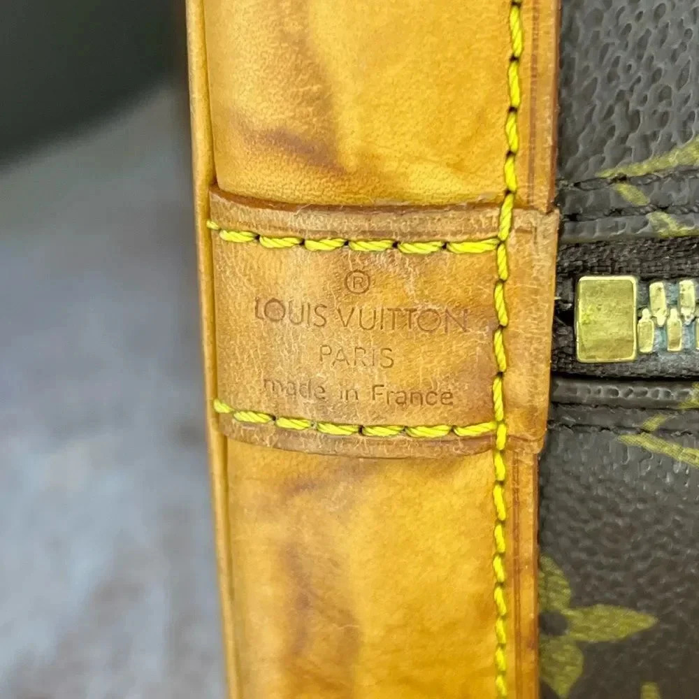 Louis Vuitton Alma PM Monogram Canvas Satchel Bag Vintage France Gifts For Her - Picture 12 of 15